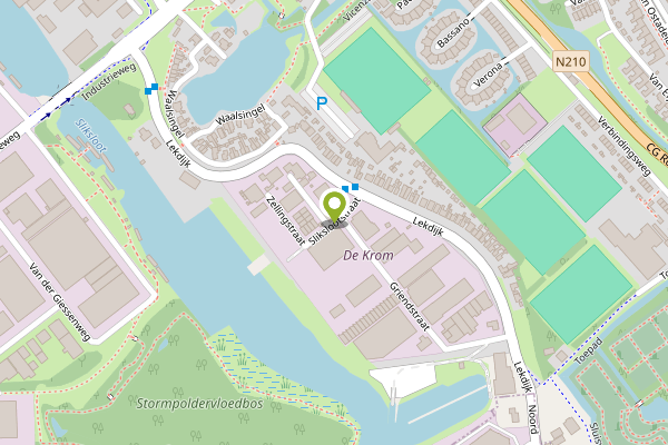 Ambulance-melding op Slikslootstraat, Krimpen aan den IJssel op 4 mei, kaart-overzicht