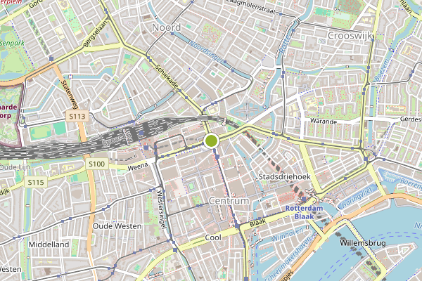 Ambulance-melding op Bijster, Hoogvliet op 11 juni, kaart-overzicht