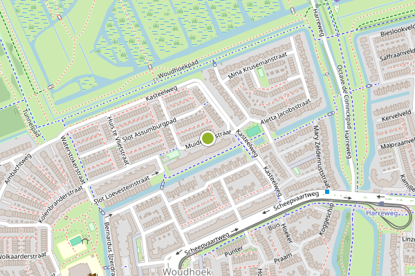 Ambulance-melding op Muiderslotstraat, Schiedam op 10 juni, kaart-overzicht