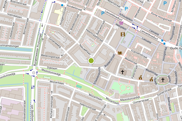 Ambulance-melding op van Riebeeckstraat, Vlaardingen op 11 juni, kaart-overzicht