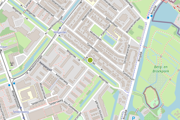 Ambulance-melding op Wilgenlei, Rotterdam op 11 juni, kaart-overzicht