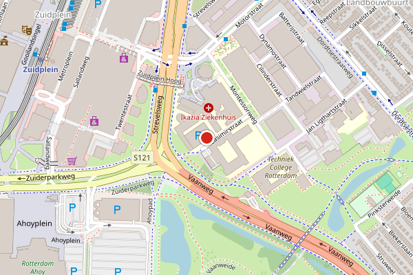 Brandweer-melding op Casimirstraat, Rotterdam op 11 juni, kaart-overzicht