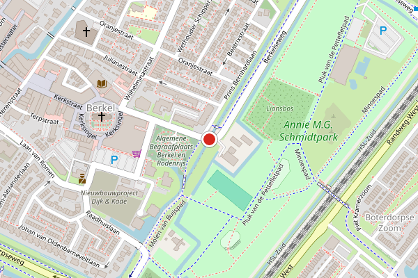 Brandweer-melding op Ds. van Koetsveldstraat, Berkel en Rodenrijs op 11 juni, kaart-overzicht