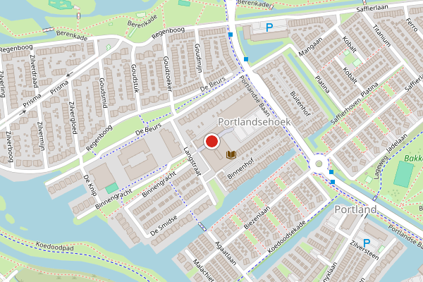 Brandweer-melding op Hof van Portland, Rhoon op 11 juni, kaart-overzicht