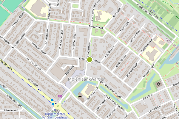Ambulance-melding op Mendelssohnlaan, Rotterdam op 11 juni, kaart-overzicht