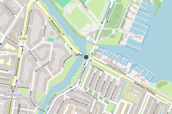 Politie-melding op Boezemlaan, Rotterdam op 12 juni, kaart-overzicht
