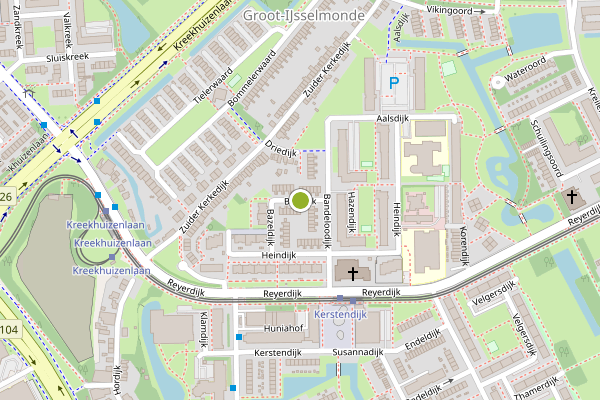 Ambulance-melding op Blesdijk, Rotterdam op 12 juni, kaart-overzicht