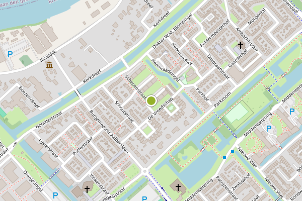 Ambulance-melding op Schepenstraat, Krimpen aan den IJssel op 12 juni, kaart-overzicht