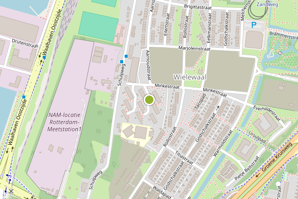 Ambulance-melding op Mathildestraat, Rotterdam op 12 juni, kaart-overzicht