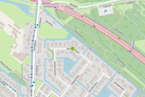 Ambulance-melding op Sweelincklaan, Rotterdam op 12 juni, kaart-overzicht