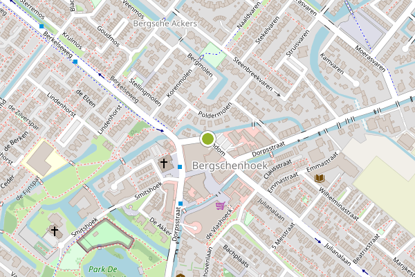 Ambulance-melding op Rondom, Bergschenhoek op 12 juni, kaart-overzicht