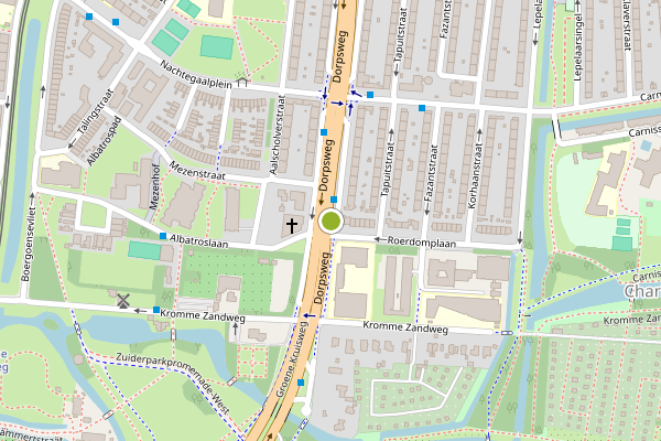 Ambulance-melding op Dorpsweg, Rotterdam op 13 juni, kaart-overzicht