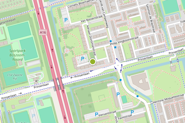 Ambulance-melding op Edmond Hellenraadstraat, Rotterdam op 13 juni, kaart-overzicht