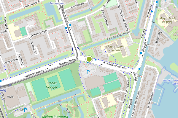 Ambulance-melding op Melanchtonweg, Rotterdam op 12 juni, kaart-overzicht