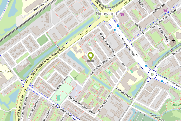 Ambulance-melding op W H Vliegenstraat, Schiedam op 3 mei, kaart-overzicht