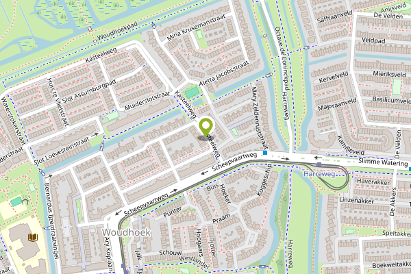 Ambulance-melding op Hermanus M H Coenradistraat, Schiedam op 3 mei, kaart-overzicht
