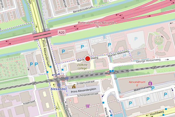 Brandweer-melding op Marten Meesweg, Rotterdam op 13 juni, kaart-overzicht