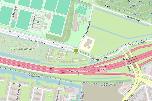 Ambulance-melding op Broekpolderweg, Vlaardingen op 13 juni, kaart-overzicht