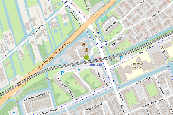Ambulance-melding op Slotlaan, Capelle aan den IJssel op 13 juni, kaart-overzicht
