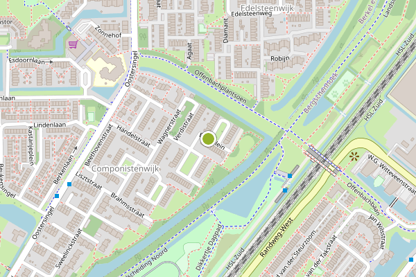 Ambulance-melding op Bachplein, Berkel en Rodenrijs op 13 juni, kaart-overzicht