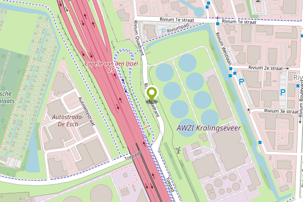 Ambulance-melding op Rivium Quadrant, Capelle aan den IJssel op 4 mei, kaart-overzicht