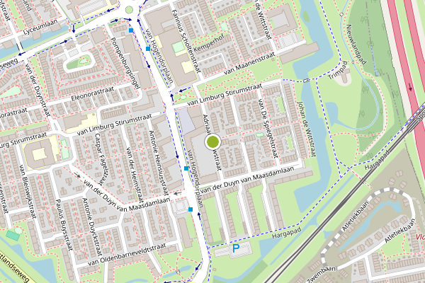 Ambulance-melding op Adriaan Pauwstraat, Vlaardingen op 14 juni, kaart-overzicht