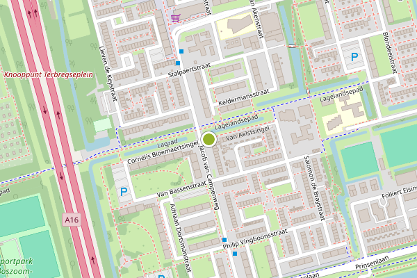 Ambulance-melding op Van Aelstsingel, Rotterdam op 14 juni, kaart-overzicht