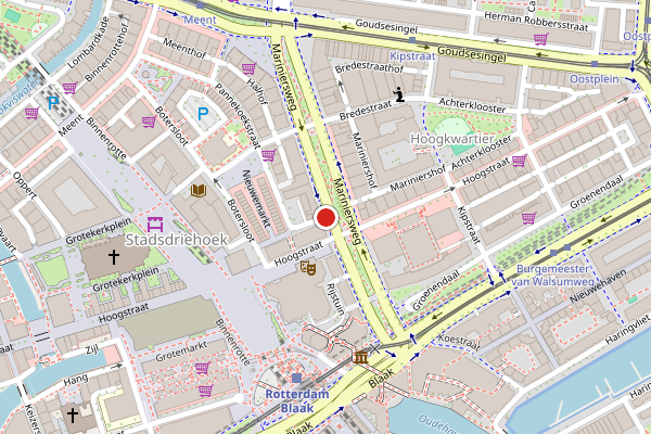 Brandweer-melding op Pannekoekstraat, Rotterdam op 14 juni, kaart-overzicht