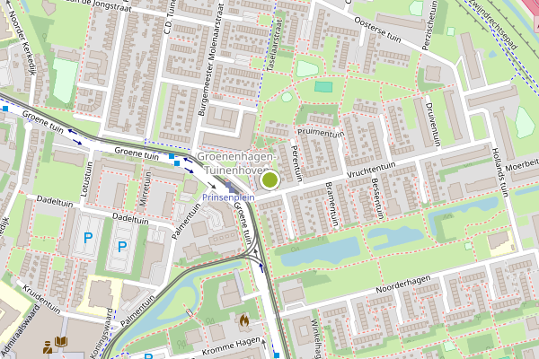 Ambulance-melding op Appeltuin, Rotterdam op 14 juni, kaart-overzicht