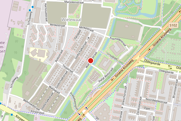 Brandweer-melding op Warmoldstraat, Rotterdam op 14 juni, kaart-overzicht