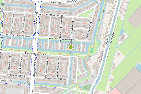 Ambulance-melding op Jef Laststraat, Rotterdam op 14 juni, kaart-overzicht