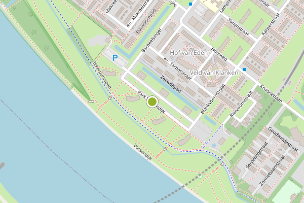 Ambulance-melding op Park Vossendijk, Hoogvliet op 14 juni, kaart-overzicht