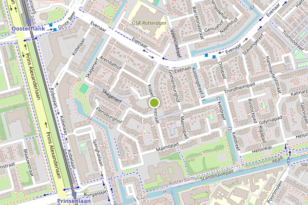 Ambulance-melding op Kopenhagenstraat, Rotterdam op 15 juni, kaart-overzicht