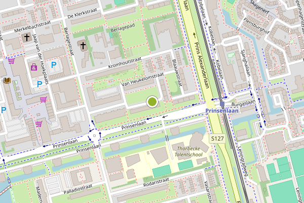 Ambulance-melding op Van Heukelomstraat, Rotterdam op 15 juni, kaart-overzicht
