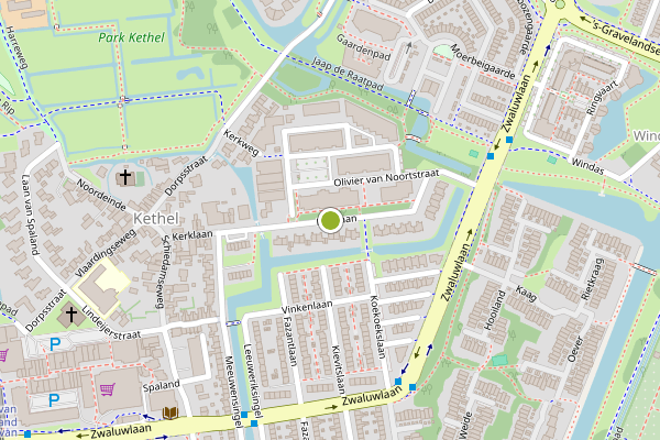 Ambulance-melding op Kerklaan, Schiedam op 15 juni, kaart-overzicht