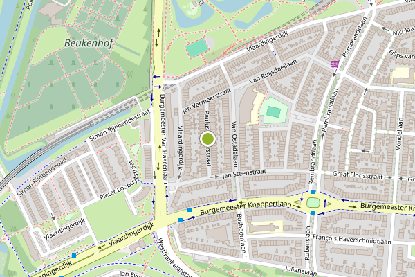 Ambulance-melding op Paulus Potterstraat, Schiedam op 15 juni, kaart-overzicht