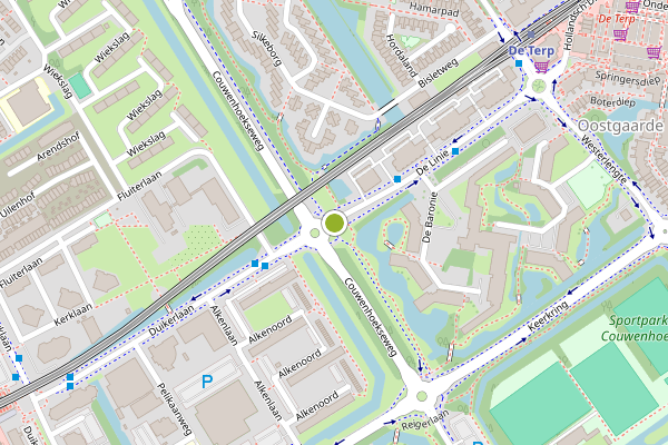 Ambulance-melding op De Linie, Capelle aan den IJssel op 15 juni, kaart-overzicht