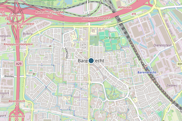 Politie-melding op Barendrecht op 15 juni, kaart-overzicht