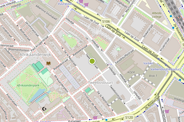Ambulance-melding op Tweebosstraat, Rotterdam op 15 juni, kaart-overzicht