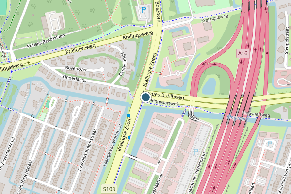 Politie-melding op Jacques Dutilhweg, Rotterdam op 15 juni, kaart-overzicht