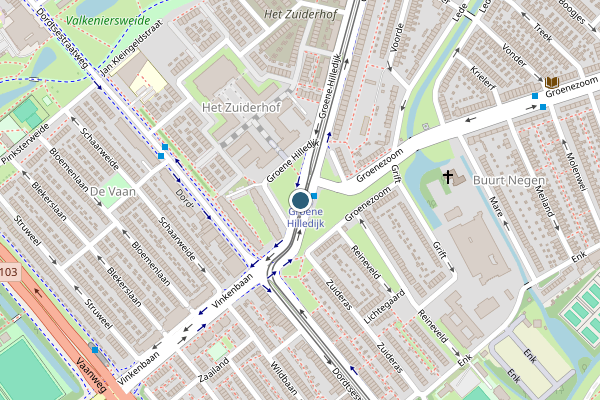 Politie-melding op Groene Hilledijk, Rotterdam op 15 juni, kaart-overzicht
