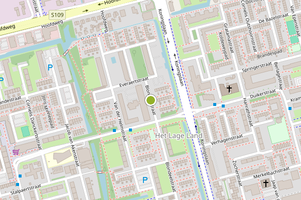 Ambulance-melding op Blondeelstraat, Rotterdam op 15 juni, kaart-overzicht