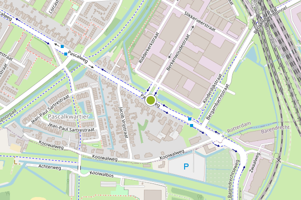 Ambulance-melding op Pascalweg, Rotterdam op 16 juni, kaart-overzicht
