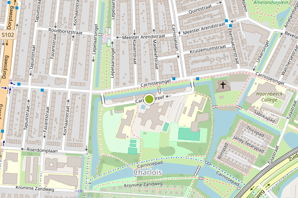 Ambulance-melding op Carnissedreef, Rotterdam op 16 juni, kaart-overzicht