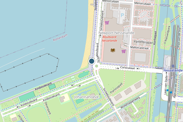 Politie-melding op Corsicalaan, Rotterdam op 16 juni, kaart-overzicht