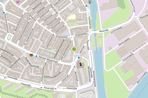 Ambulance-melding op Ridderkerksestraat, Schiedam op 16 juni, kaart-overzicht