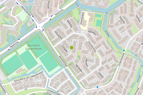 Ambulance-melding op Cycladen, Capelle aan den IJssel op 16 juni, kaart-overzicht