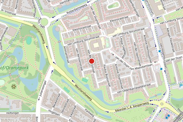 Brandweer-melding op van Bleiswijkstraat, Vlaardingen op 4 mei, kaart-overzicht