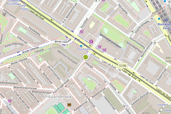 Ambulance-melding op Paul Krugerstraat, Rotterdam op 17 juni, kaart-overzicht