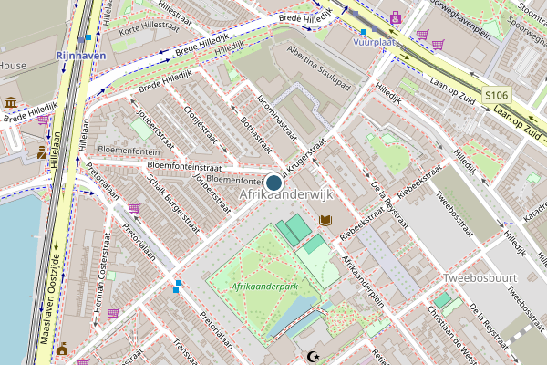 Politie-melding op Paul Krugerstraat, Rotterdam op 17 juni, kaart-overzicht